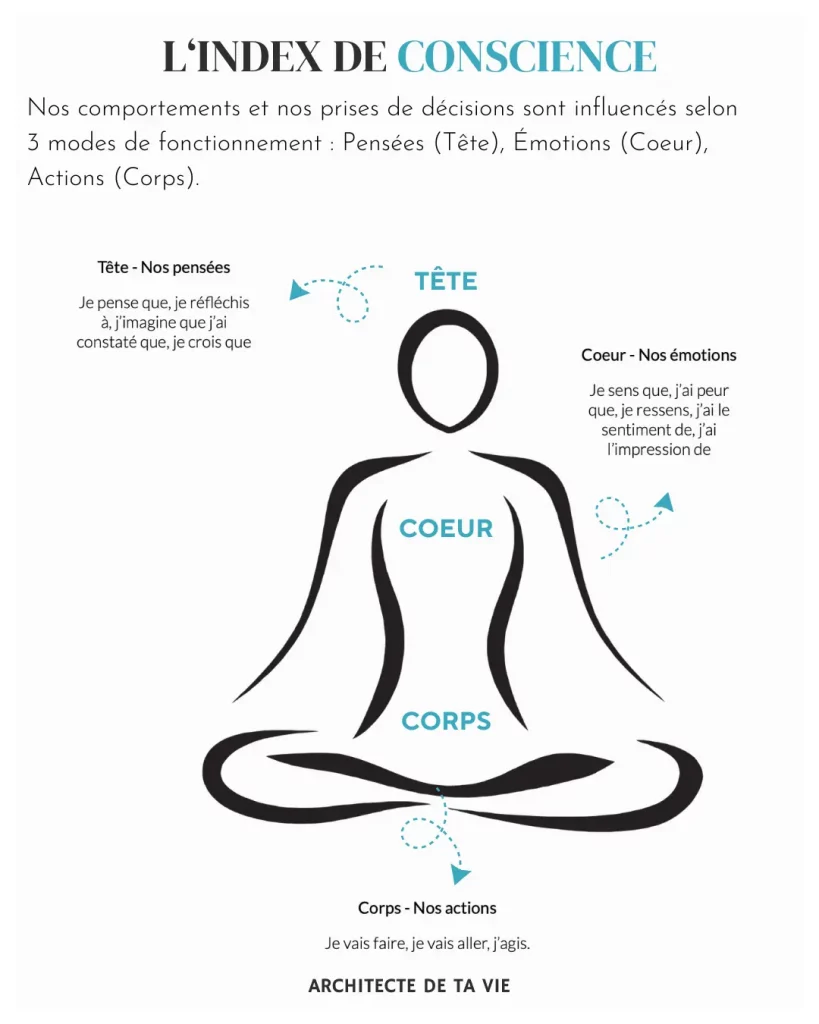 Parallèle entre l'index de conscience et notre corps