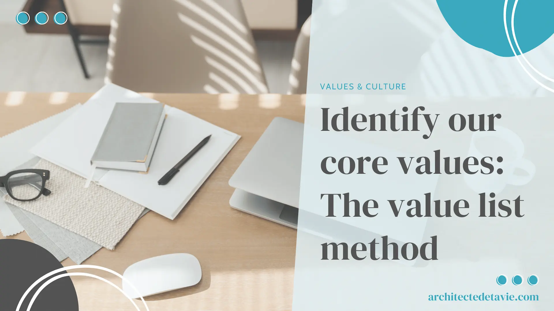 Blogging - Featured Image - Identify your values - The Value list method