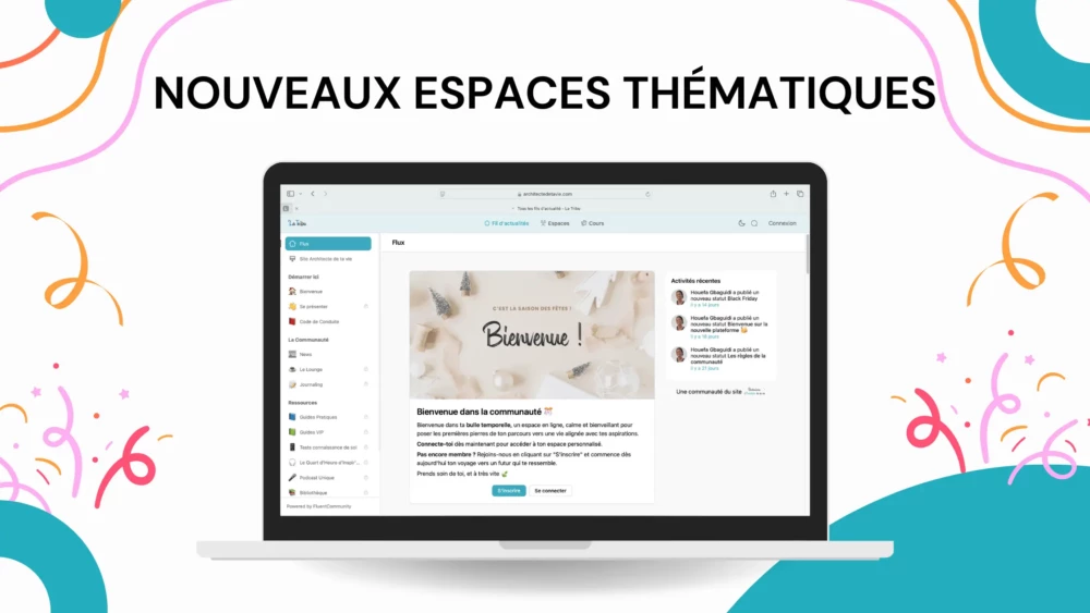 De nouveaux espaces thématiques à découvrir 👥